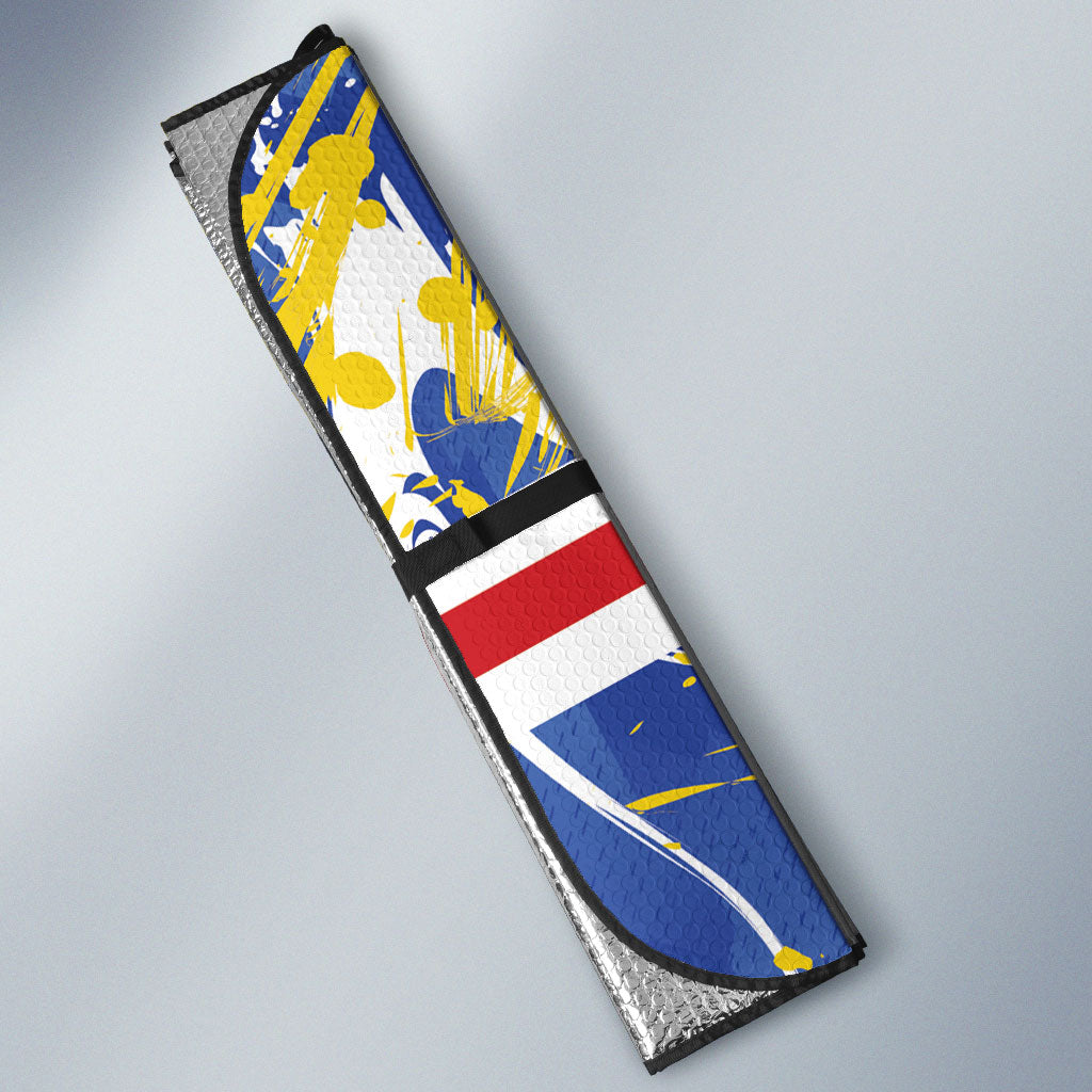 Cape Verde Auto Sun Shade Blue Shark National Flag