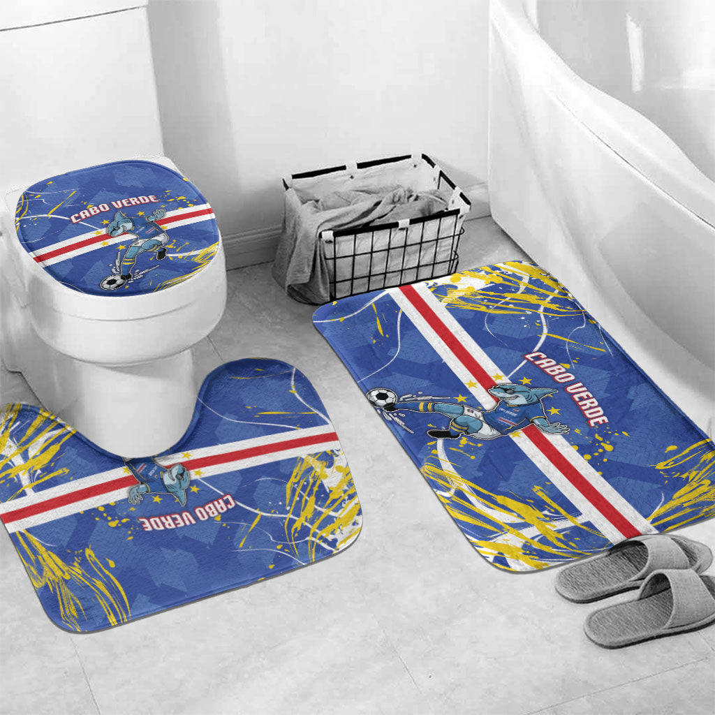 Cape Verde Bathroom Set Blue Shark National Flag