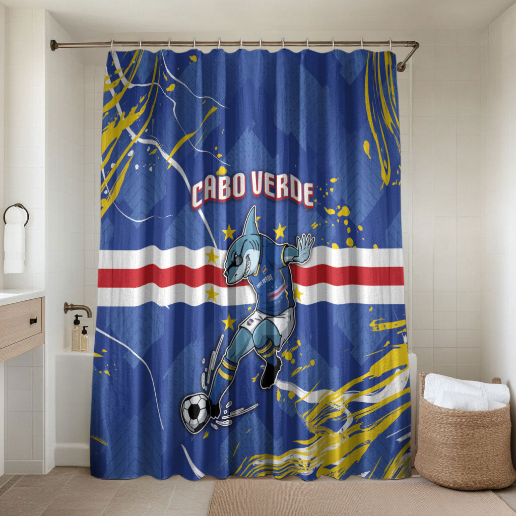 Cape Verde Bathroom Set Blue Shark National Flag
