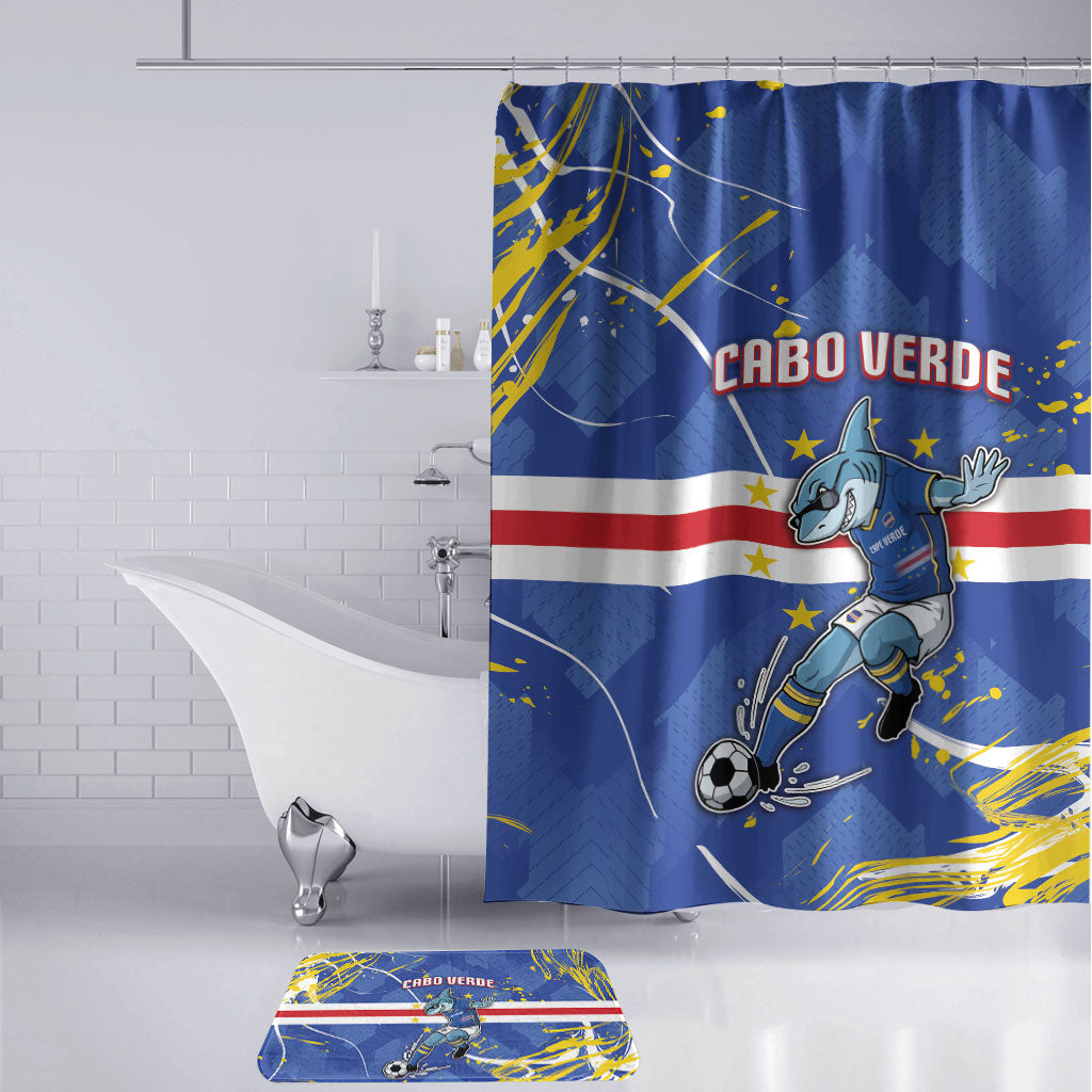 Cape Verde Bathroom Set Blue Shark National Flag