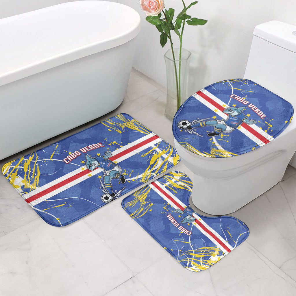 Cape Verde Bathroom Set Blue Shark National Flag
