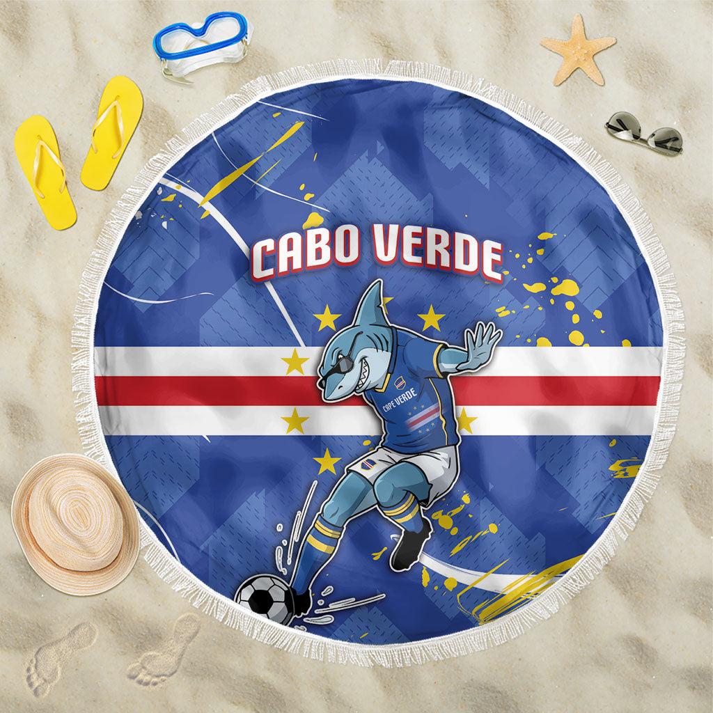 Cape Verde Beach Blanket Blue Shark National Flag