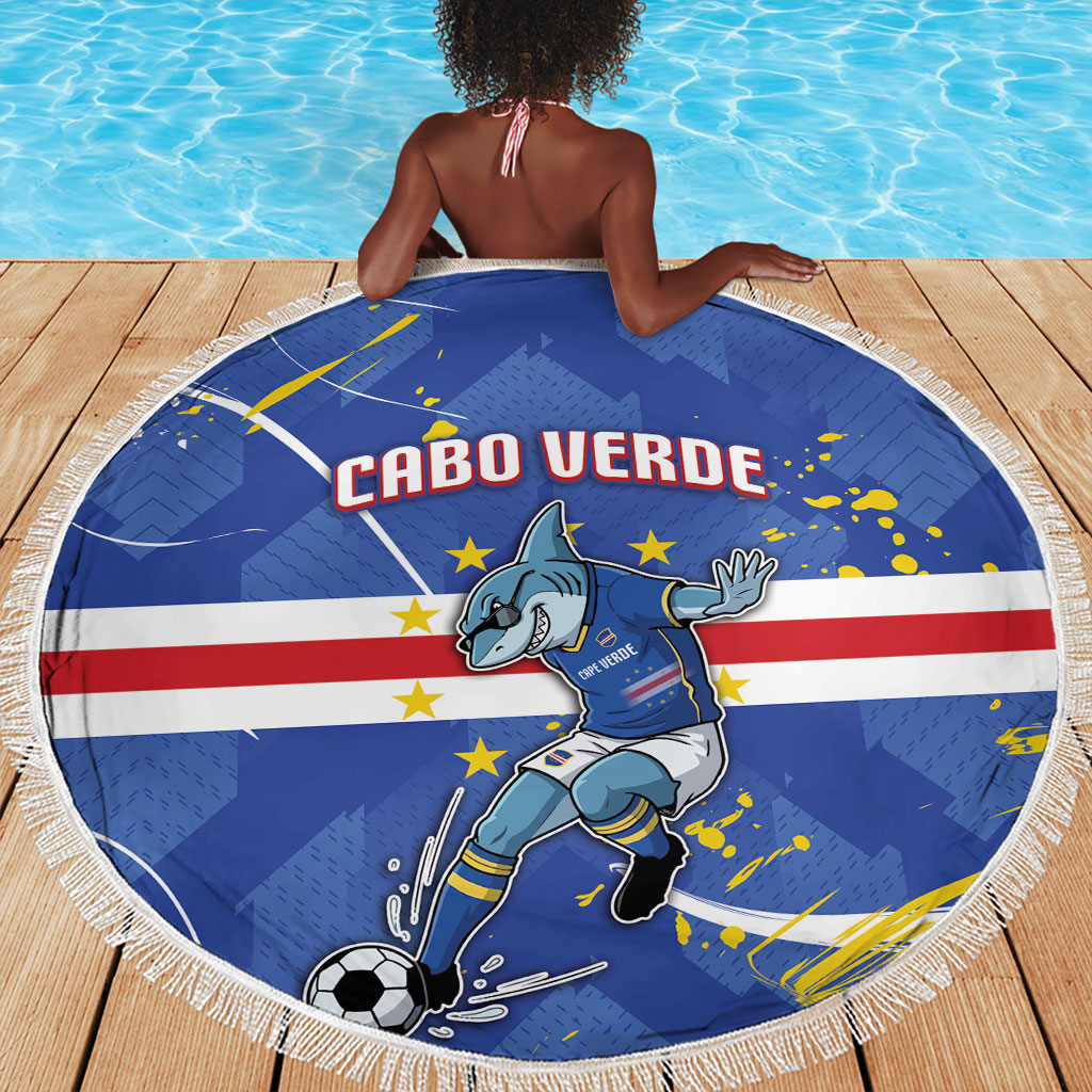 Cape Verde Beach Blanket Blue Shark National Flag