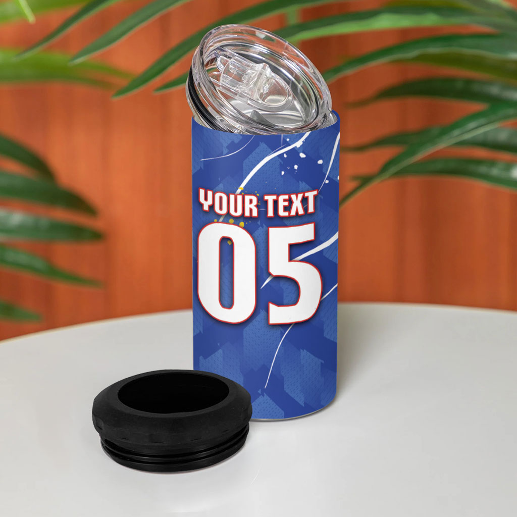 Custom Cape Verde 4 in 1 Can Cooler Tumbler Blue Shark National Flag