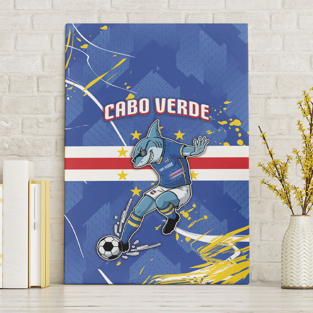 Cape Verde Canvas Wall Art Blue Shark National Flag