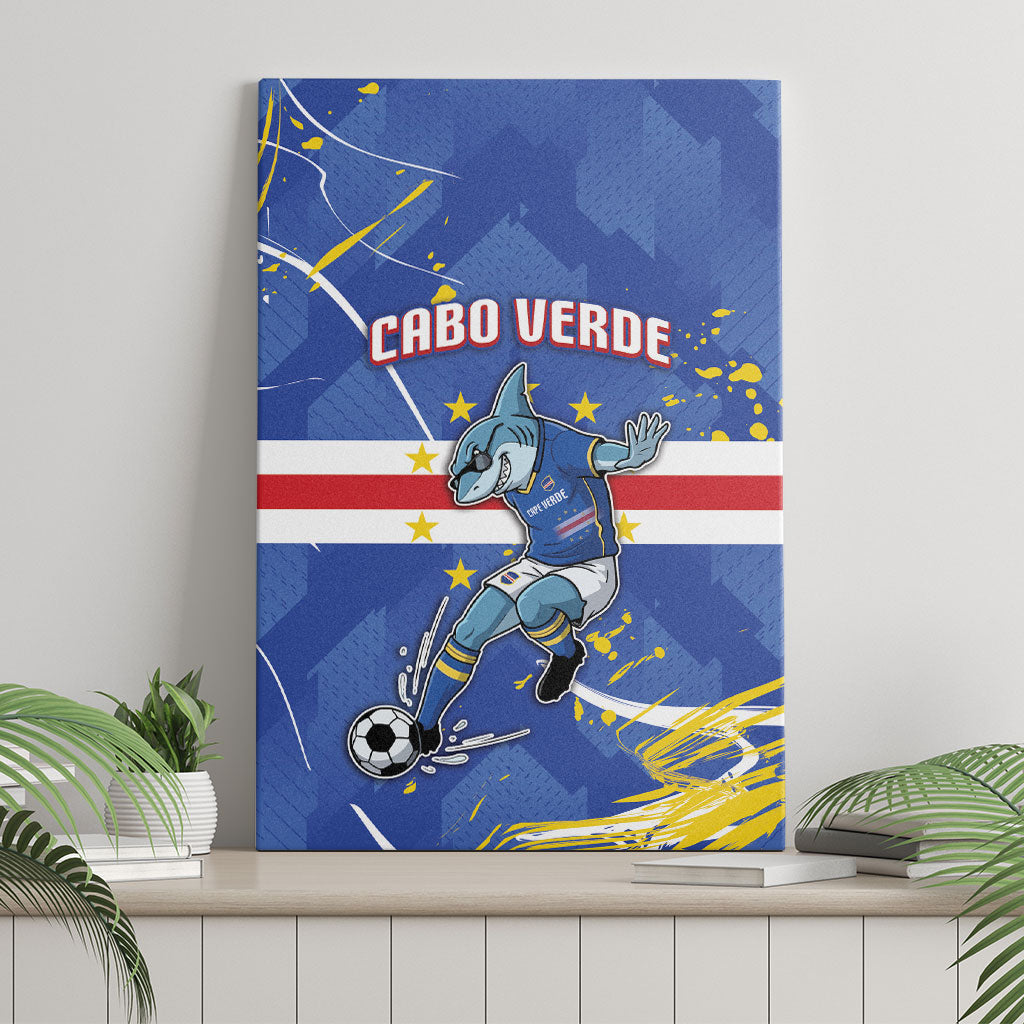 Cape Verde Canvas Wall Art Blue Shark National Flag