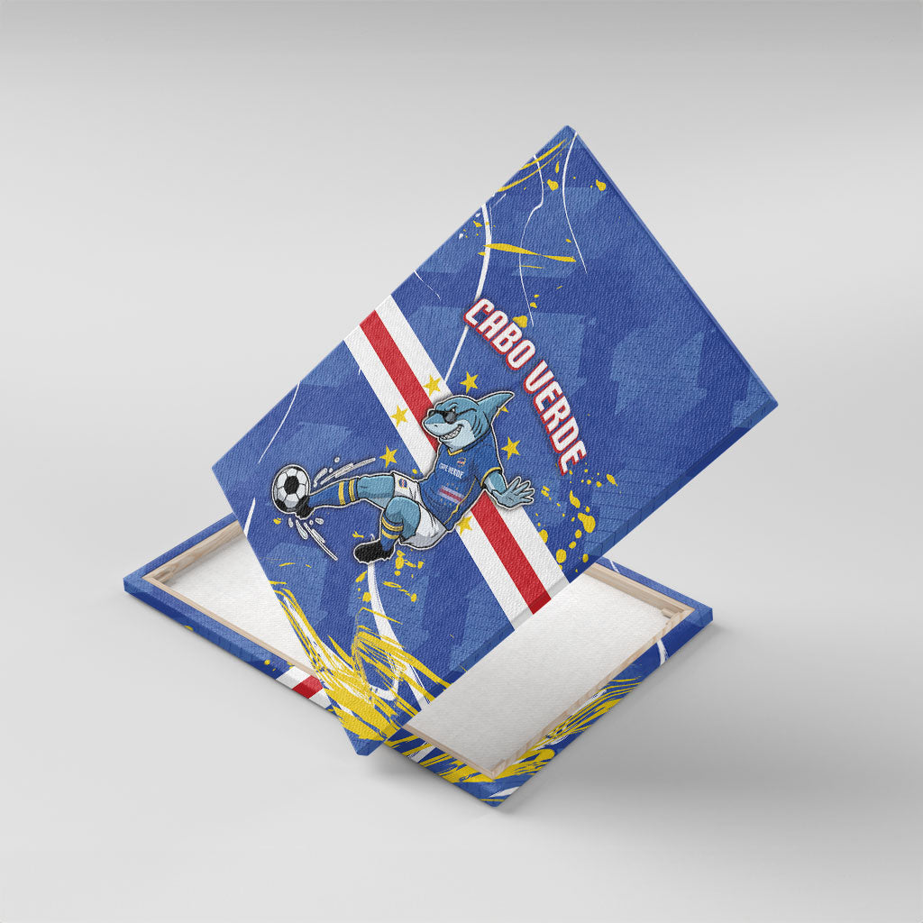 Cape Verde Canvas Wall Art Blue Shark National Flag