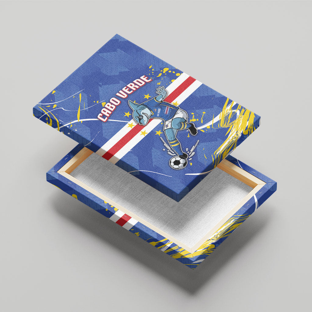 Cape Verde Canvas Wall Art Blue Shark National Flag