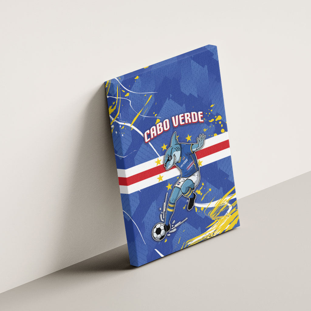Cape Verde Canvas Wall Art Blue Shark National Flag