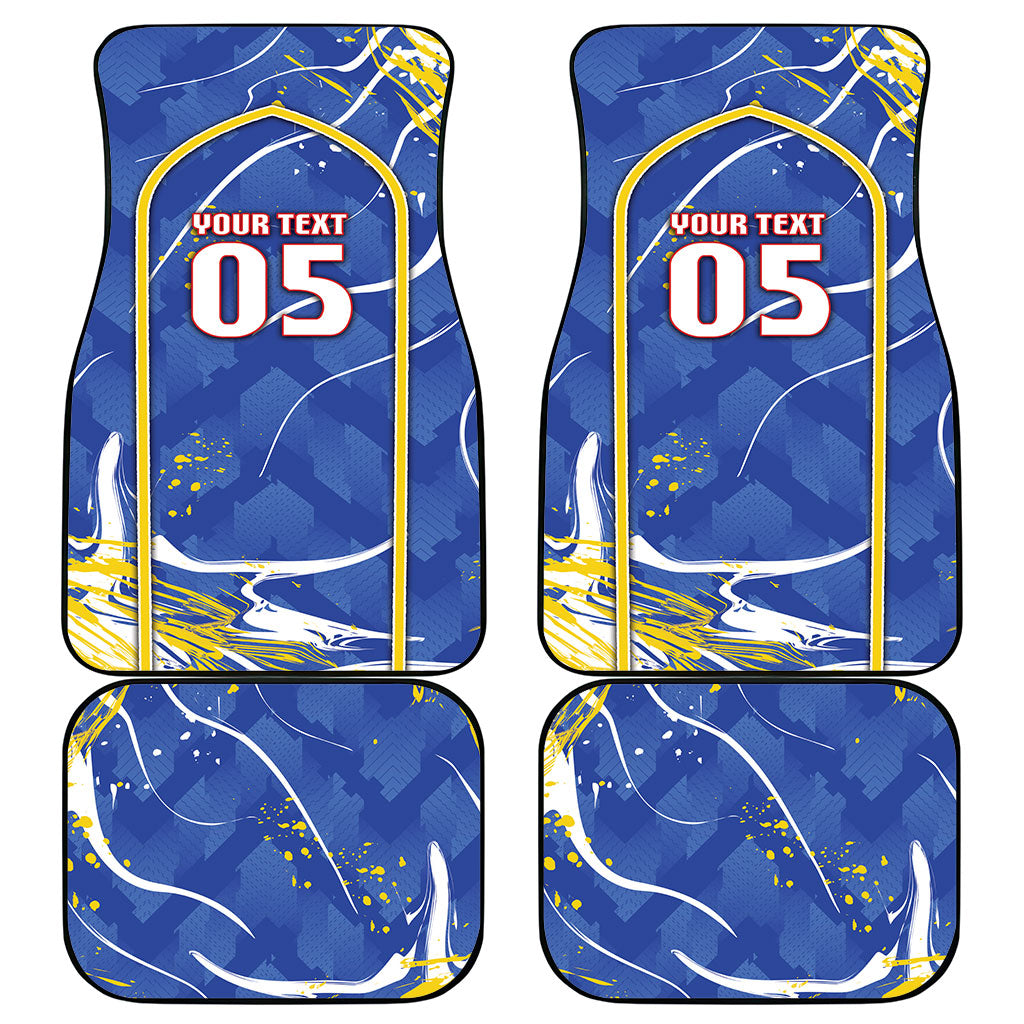 Custom Cape Verde Car Mats Blue Shark National Flag