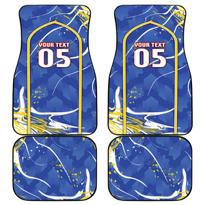 Custom Cape Verde Car Mats Blue Shark National Flag