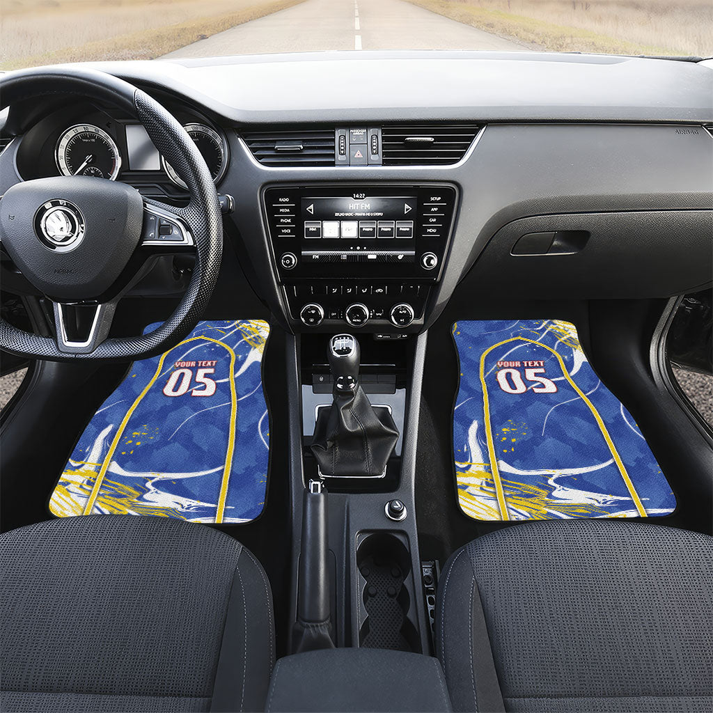Custom Cape Verde Car Mats Blue Shark National Flag