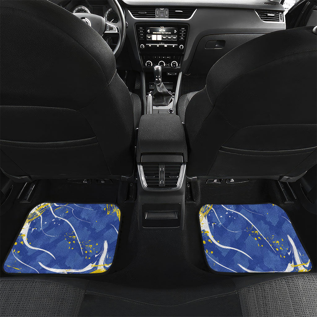 Custom Cape Verde Car Mats Blue Shark National Flag