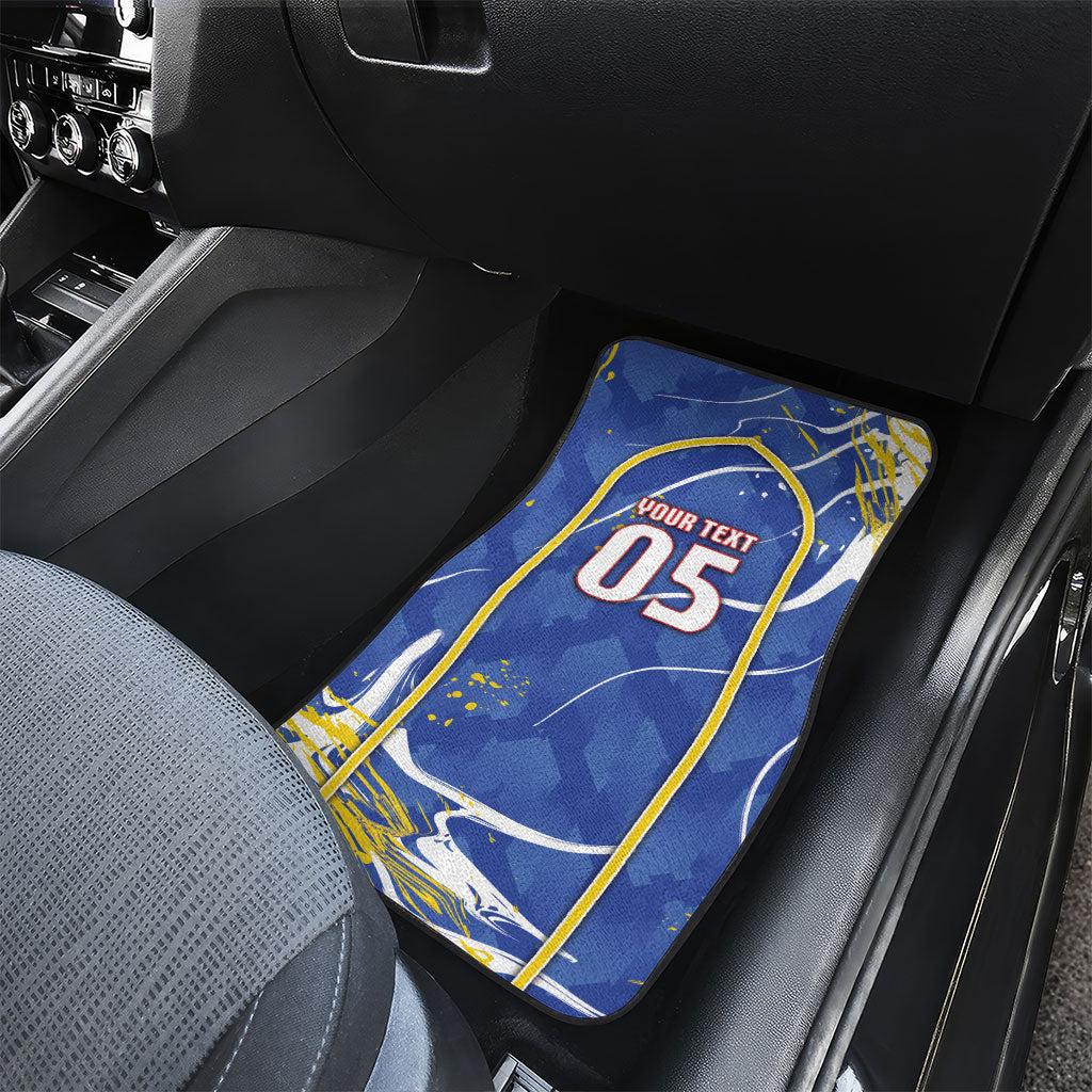 Custom Cape Verde Car Mats Blue Shark National Flag