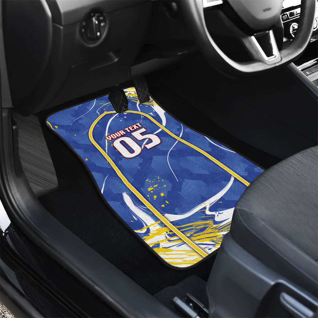 Custom Cape Verde Car Mats Blue Shark National Flag