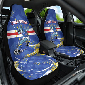Cape Verde Car Seat Cover Blue Shark National Flag