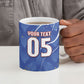 Custom Cape Verde Ceramic Mug Blue Shark National Flag