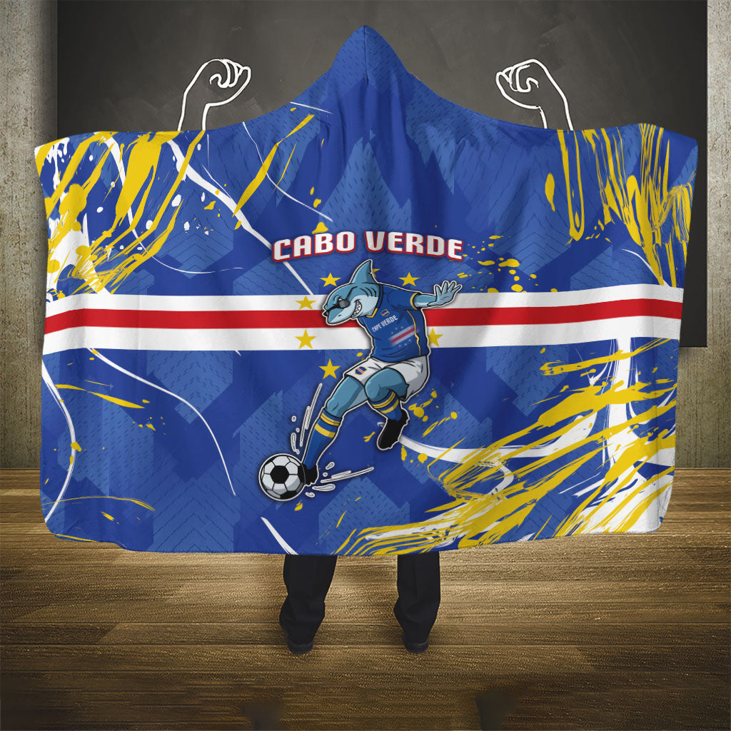Cape Verde Hooded Blanket Blue Shark National Flag