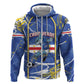 Custom Cape Verde Hoodie Blue Shark National Flag