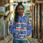 Custom Cape Verde Hoodie Blue Shark National Flag