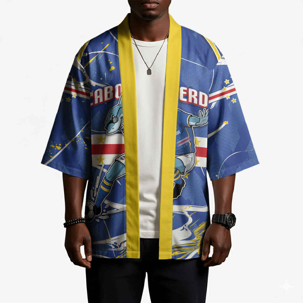 Custom Cape Verde Kimono Blue Shark National Flag