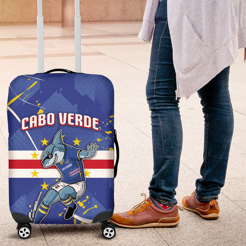 Cape Verde Luggage Cover Blue Shark National Flag