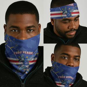 Cape Verde Neck Gaiter Blue Shark National Flag