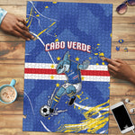 Cape Verde Puzzle Blue Shark National Flag