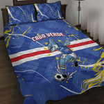 Cape Verde Quilt Bed Set Blue Shark National Flag
