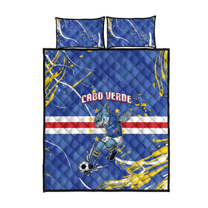 Cape Verde Quilt Bed Set Blue Shark National Flag