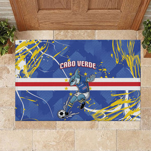 Cape Verde Rubber Doormat Blue Shark National Flag