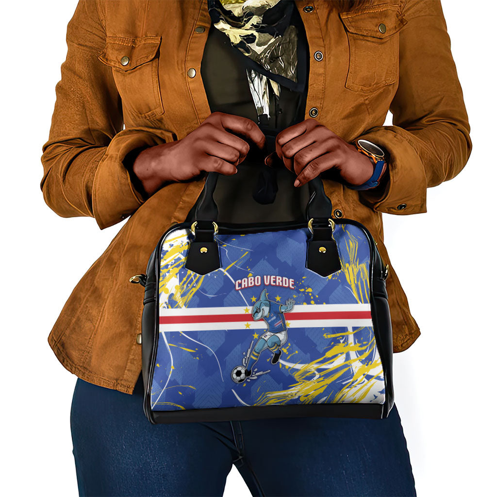 Cape Verde Shoulder Handbag Blue Shark National Flag