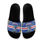 Cape Verde Slide Sandals Blue Shark National Flag