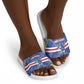 Cape Verde Slide Sandals Blue Shark National Flag