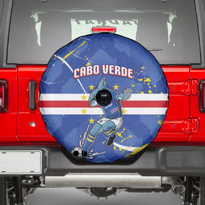 Cape Verde Spare Tire Cover Blue Shark National Flag