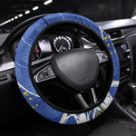 Cape Verde Steering Wheel Cover Blue Shark National Flag