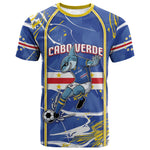 Custom Cape Verde T shirt Blue Shark National Flag