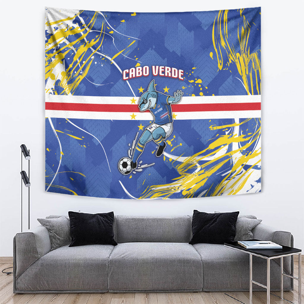 Cape Verde Tapestry Blue Shark National Flag