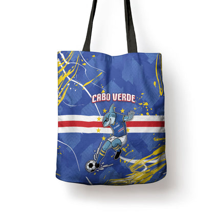 Cape Verde Tote Bag Blue Shark National Flag