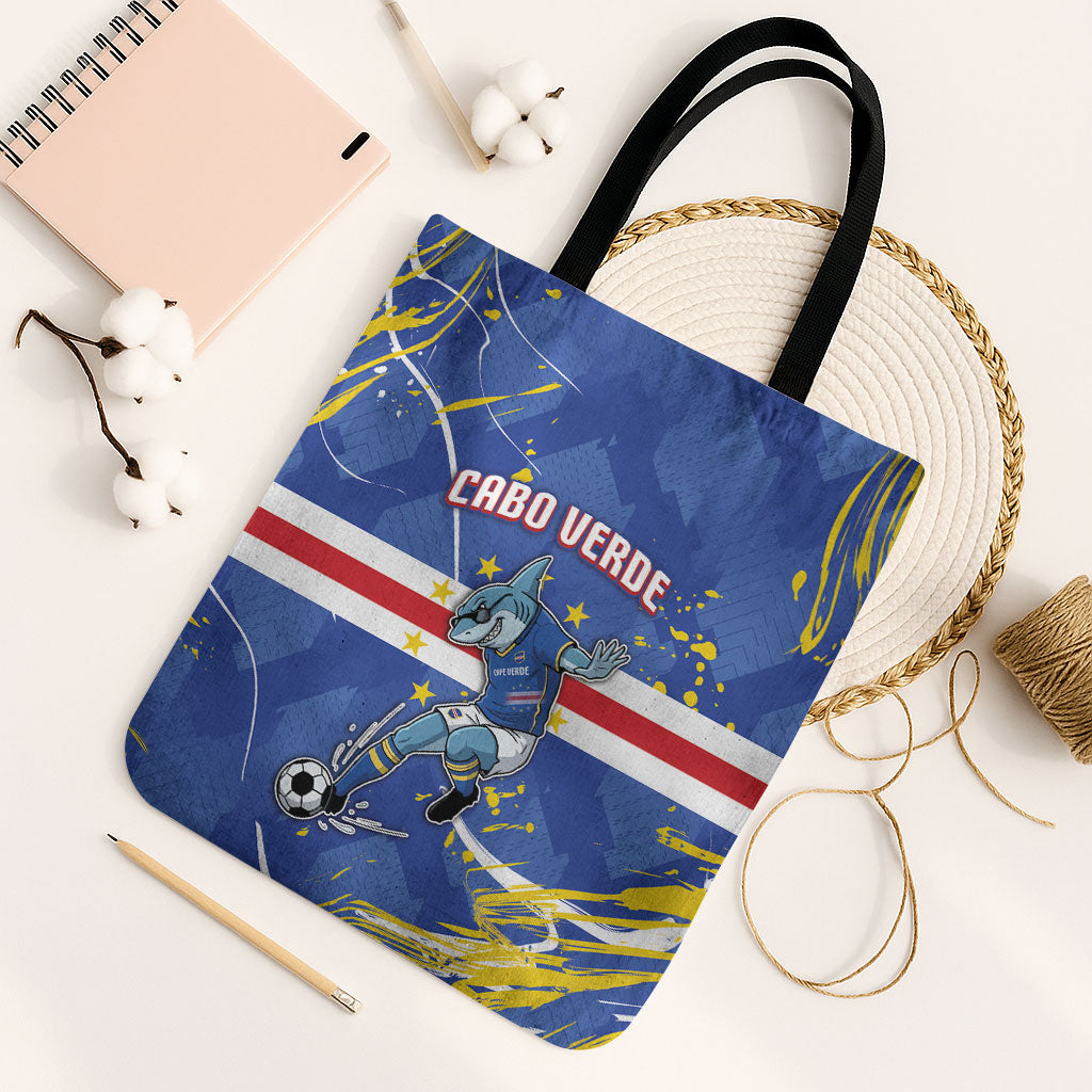 Cape Verde Tote Bag Blue Shark National Flag