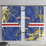 Cape Verde Window Curtain Blue Shark National Flag
