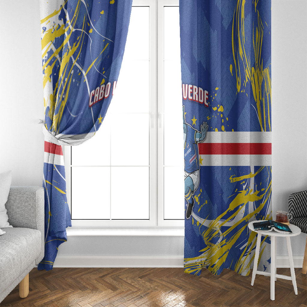 Cape Verde Window Curtain Blue Shark National Flag
