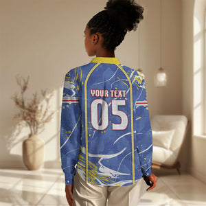 Custom Cape Verde Women Casual Shirt Blue Shark National Flag