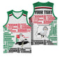 Personalized Sudan Basketball Jersey Secretary Bird With Typography Patterns - African Pride
