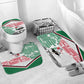 Sudan Bathroom Set Secretary Bird With Typography Patterns - African Pride