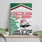 Sudan Canvas Wall Art Secretary Bird With Typography Patterns - African Pride