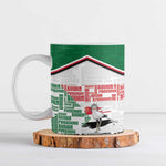 Personalized Sudan Ceramic Mug Secretary Bird With Typography Patterns - African Pride