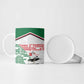 Personalized Sudan Ceramic Mug Secretary Bird With Typography Patterns - African Pride