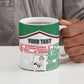 Personalized Sudan Ceramic Mug Secretary Bird With Typography Patterns - African Pride
