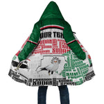 Personalized Sudan Cloak Secretary Bird With Typography Patterns - African Pride
